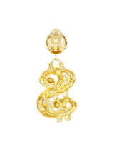 2019 Moschino Dollar Sign Earrings Jewelry arcadeshops.com