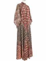 Adini Paisley Block Printed Caftan Dress