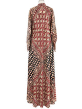 Adini Paisley Block Printed Caftan Dress