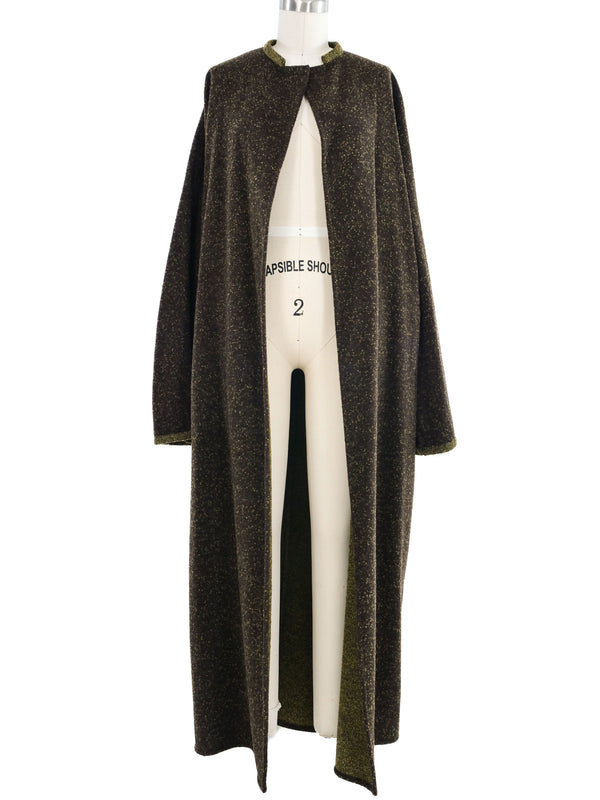 2001 Yeohlee Felted Brown Speckled Duster