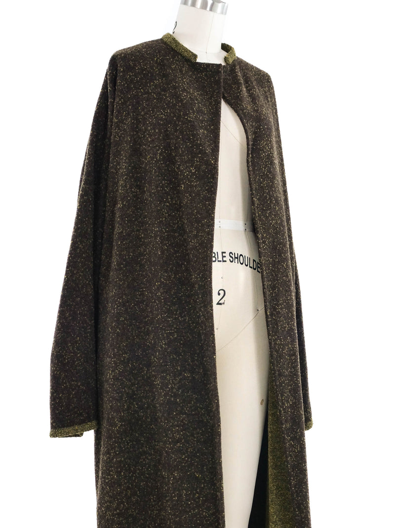2001 Yeohlee Felted Brown Speckled Duster