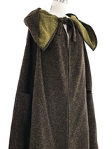 2001 Yeohlee Speckled Brown Felted Cape
