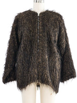 1998 Yeohlee Two Tone Mohair Shag Jacket