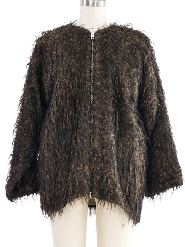 1998 Yeohlee Two Tone Mohair Shag Jacket