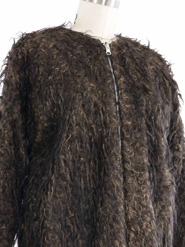 1998 Yeohlee Two Tone Mohair Shag Jacket
