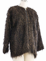 1998 Yeohlee Two Tone Mohair Shag Jacket