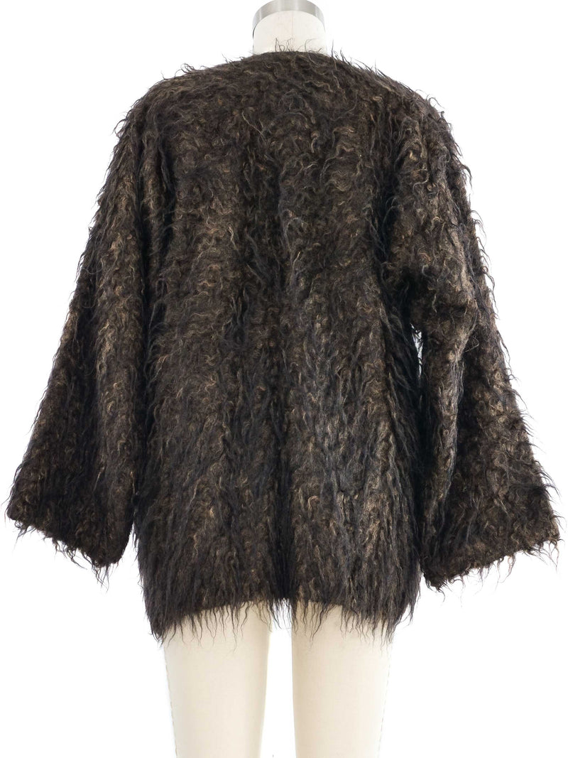 1998 Yeohlee Two Tone Mohair Shag Jacket