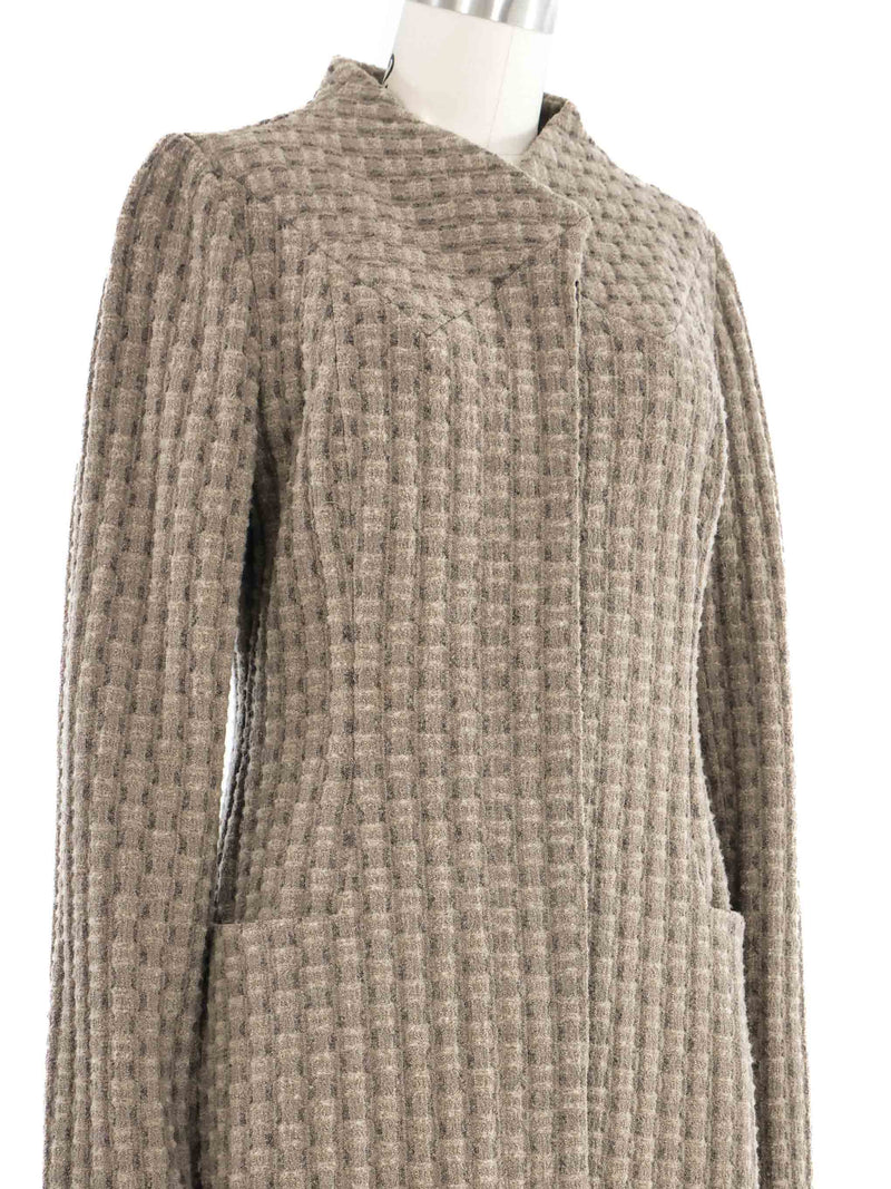 2011 Yeohlee Taupe Textured Knit jacket