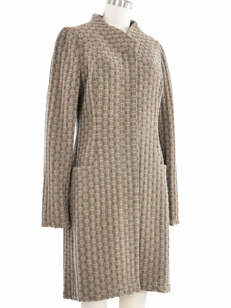 2011 Yeohlee Taupe Textured Knit jacket