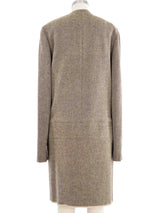 2002 Yeohlee Oversized Herringbone Coat Outerwear arcadeshops.com