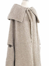 2001 Yeohlee Gray Oversized Boucle Cape Outerwear arcadeshops.com