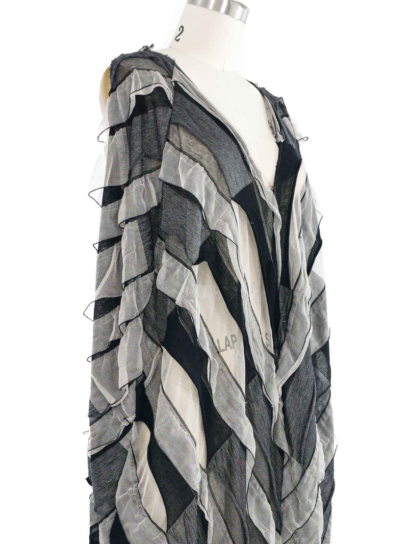 2010 Yeohlee Deconstructed Tiered Ruffle Barrel Dress Dress arcadeshops.com