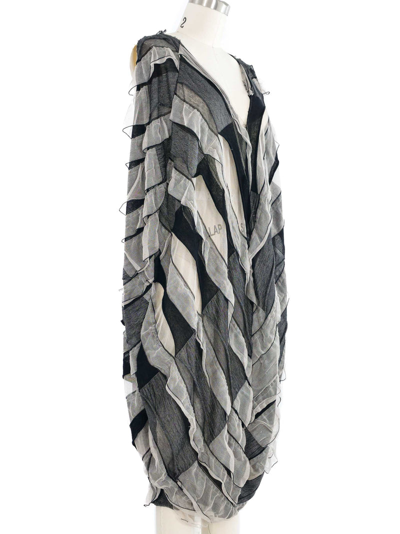 2010 Yeohlee Deconstructed Tiered Ruffle Barrel Dress Dress arcadeshops.com