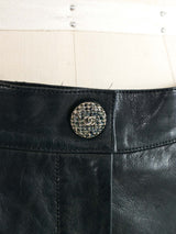 Chanel Tweed and Leather Trousers