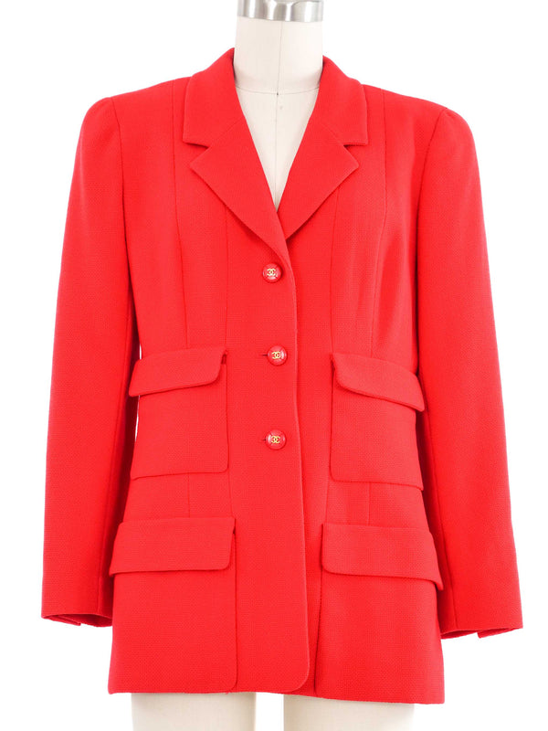 1995 Chanel Red Jacket