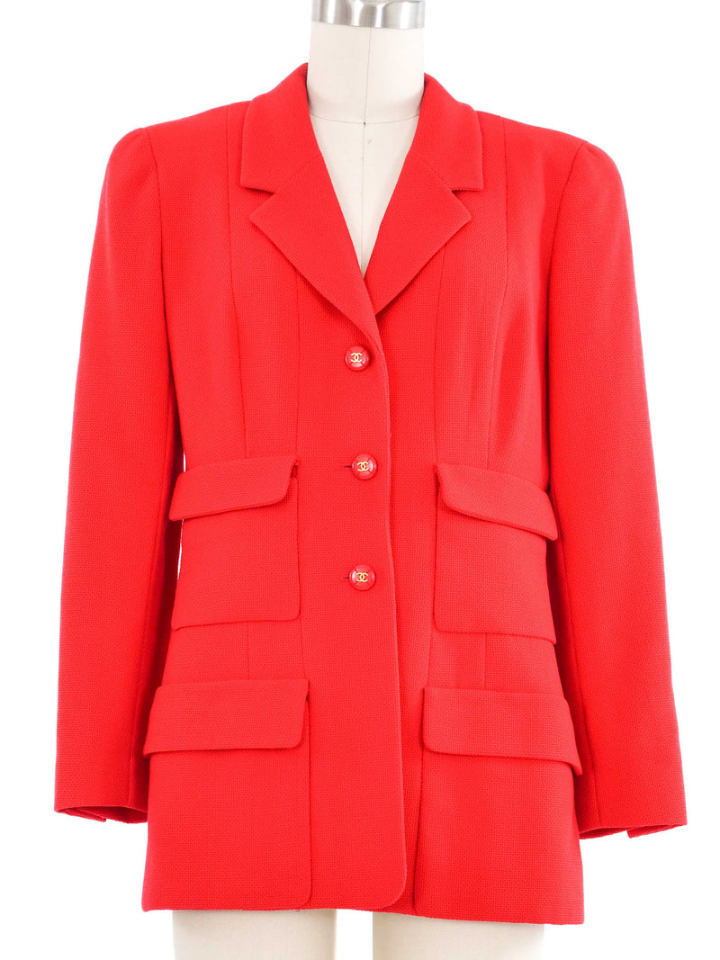 1995 Chanel Red Jacket