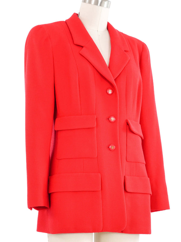 1995 Chanel Red Jacket