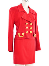 Todd Oldham Door Knocker Skirt Suit