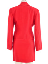 Todd Oldham Door Knocker Skirt Suit