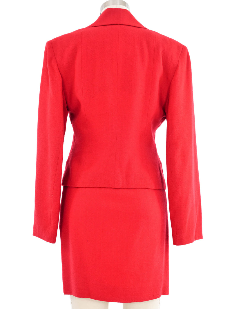 Todd Oldham Door Knocker Skirt Suit