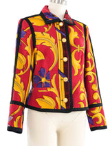 Versus Gianni Versace Red Baroque Print Jacket