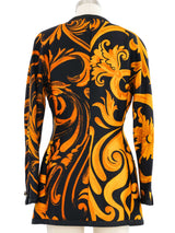 1991 Versace Abstract Printed Jacket