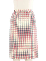1960s Givenchy Checked Tweed Skirt Suit
