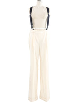 2008 Christian Dior Ivory Suspender Trousers