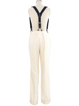 2008 Christian Dior Ivory Suspender Trousers