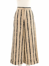 Christian Dior Striped Wide Leg Pants