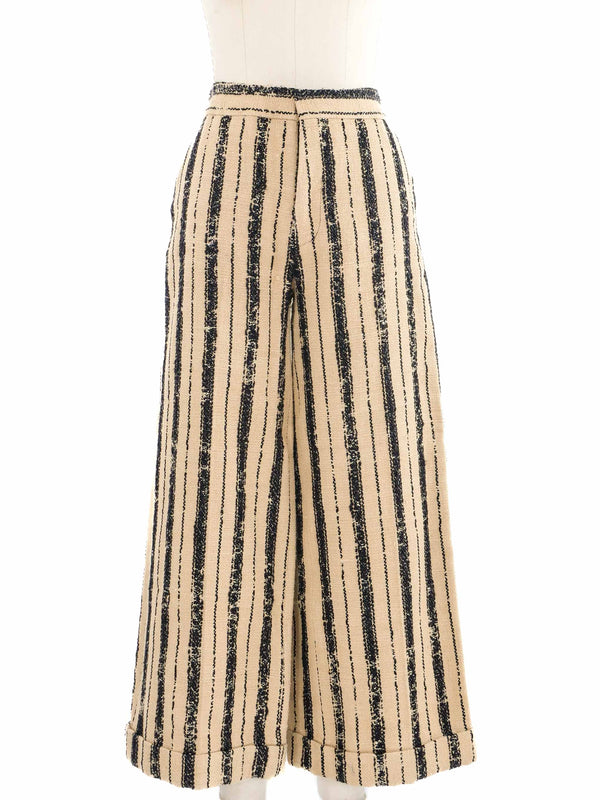 Christian Dior Striped Wide Leg Pants