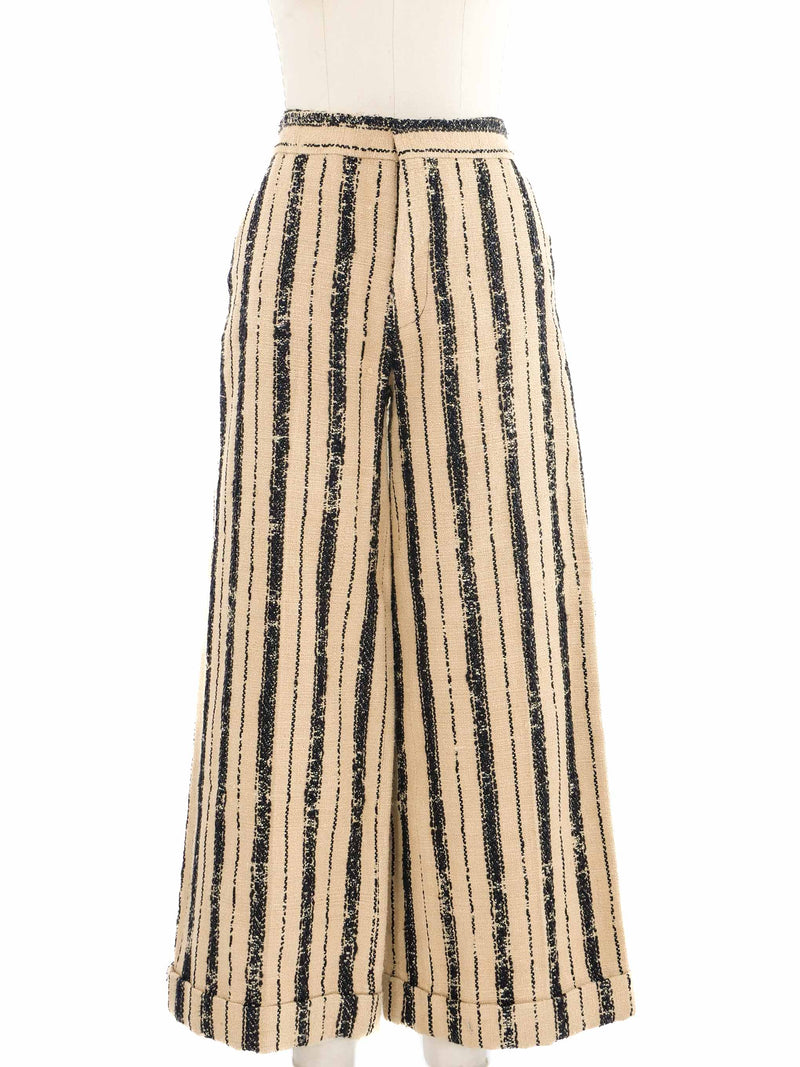Christian Dior Striped Wide Leg Pants