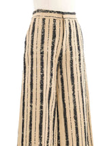 Christian Dior Striped Wide Leg Pants