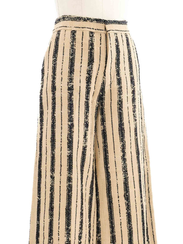 Christian Dior Striped Wide Leg Pants