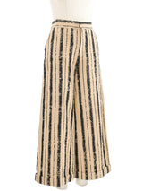 Christian Dior Striped Wide Leg Pants