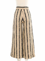 Christian Dior Striped Wide Leg Pants