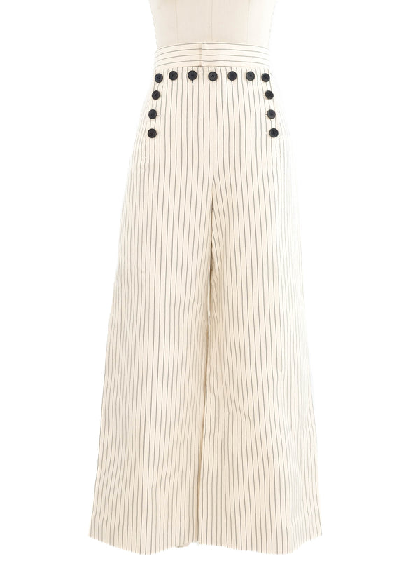 2021 Christian Dior Striped Sailor Pants
