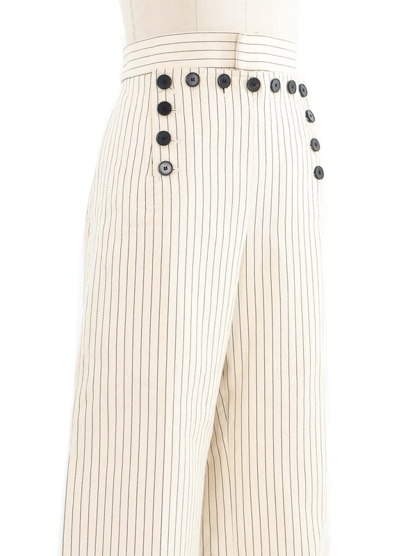 2021 Christian Dior Striped Sailor Pants