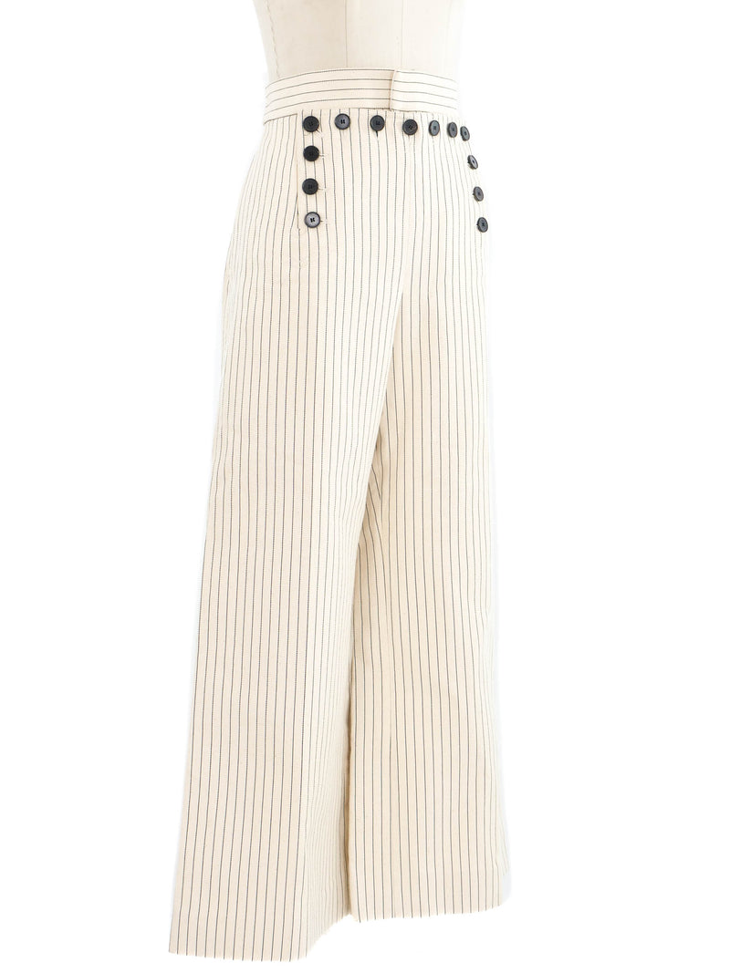 2021 Christian Dior Striped Sailor Pants