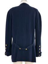1994 Chanel Navy Knit Jacket