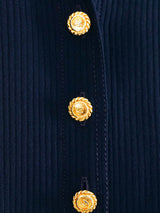 1994 Chanel Navy Knit Jacket