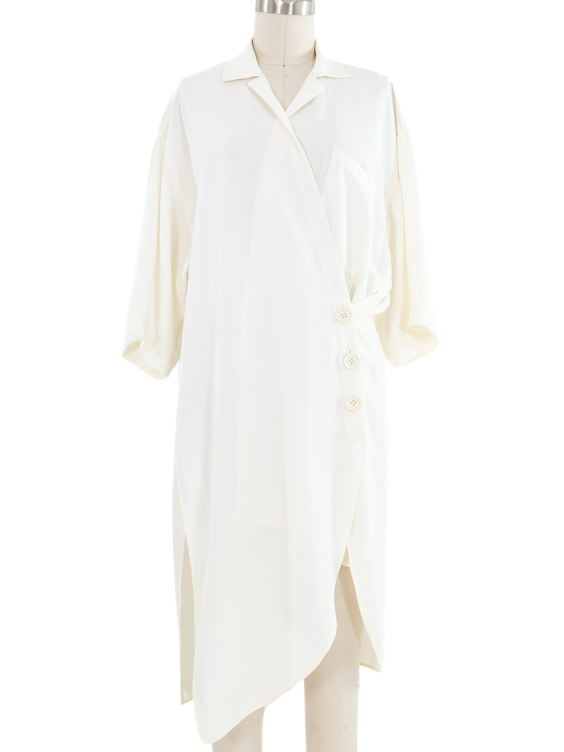 Yohji Yamamoto Ivory Wrap Tunic