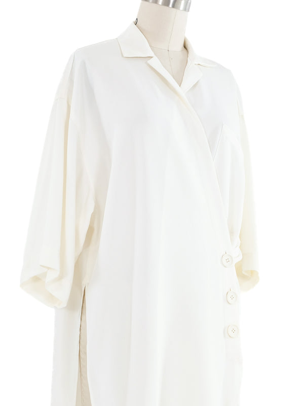 Yohji Yamamoto Ivory Wrap Tunic