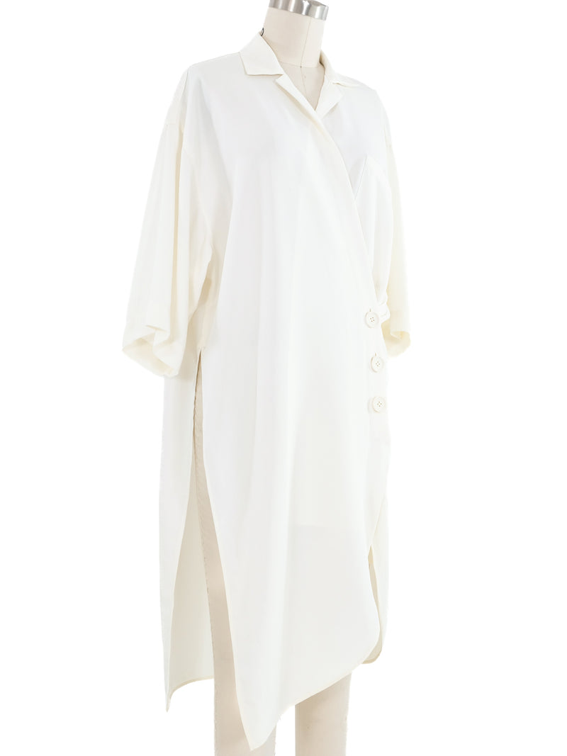 Yohji Yamamoto Ivory Wrap Tunic