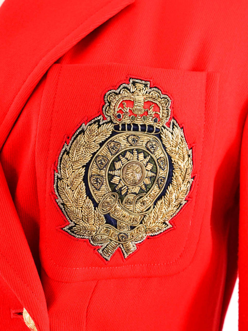 Escada Red Wool Coat Dress