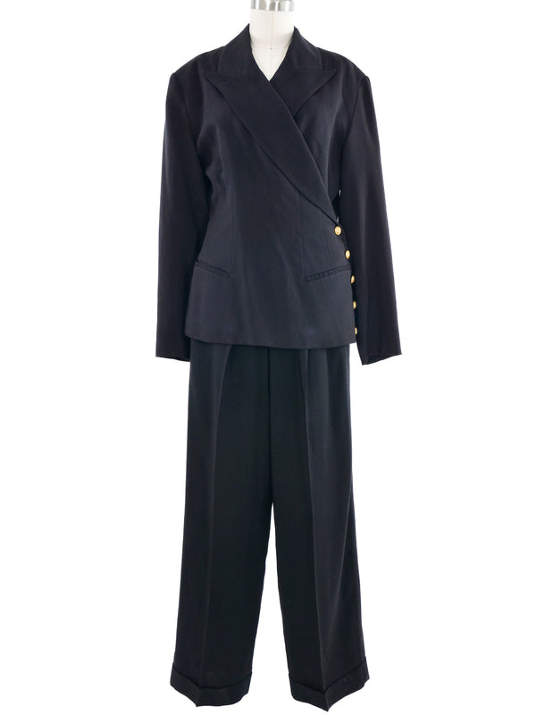Plein Sud Wrap Front Pant Suit