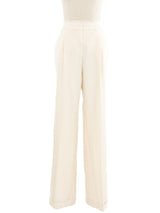 2008 Christian Dior Ivory Suspender Trousers