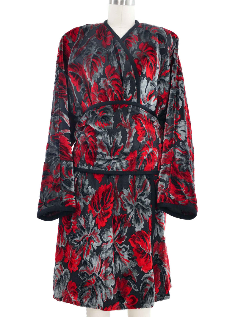 Yeohlee Metallic Floral Tapestry Robe Outerwear arcadeshops.com