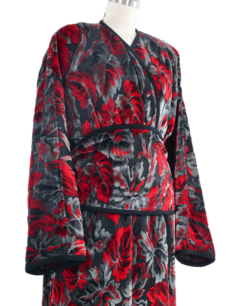 Yeohlee Metallic Floral Tapestry Robe Outerwear arcadeshops.com