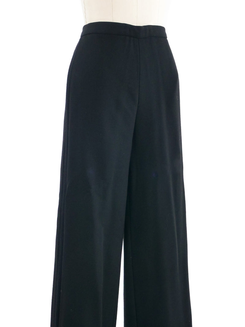2002 Yeohlee Black Wide Leg Trousers Bottom arcadeshops.com